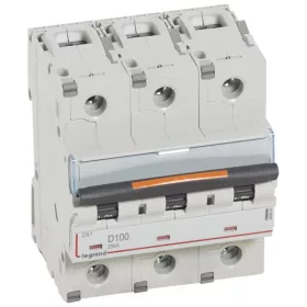 DX3 kismegszakító 25kA 3P 400V~ D100