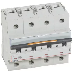 DX3 kismegszakító 25kA 4P 400V~ D32
