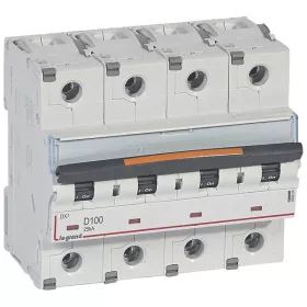 DX3 kismegszakító 25kA 4P 400V~ D100