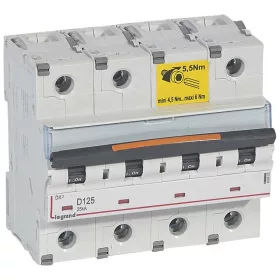 DX3 kismegszakító 25kA 4P 400V~ D125