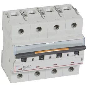 DX3 kismegszakító 25kA 4P 400V~ MA12,5