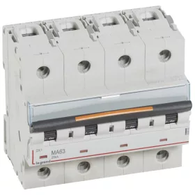 DX3 kismegszakító 25kA 4P 400V~ MA63