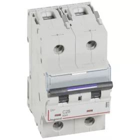DX3 kismegszakító 50kA 2P 230/400V~ C25