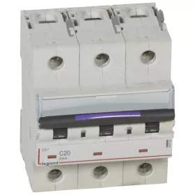 DX3 kismegszakító 50kA 3P 400V~ C20
