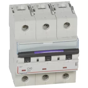 DX3 kismegszakító 50kA 3P 400V~ C40