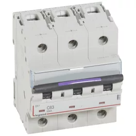 DX3 kismegszakító 50kA 3P 400V~ C63