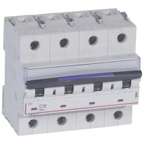 DX3 kismegszakító 50kA 4P 400V~ C16