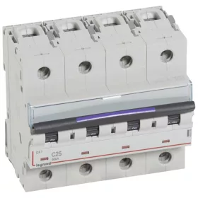 DX3 kismegszakító 50kA 4P 400V~ C25