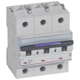 DX3 kismegszakító 50kA 3P 400V~ D16