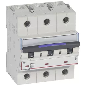 DX3 kismegszakító 50kA 3P 400V~ D25