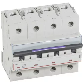 DX3 kismegszakító 50kA 4P 400V~ D20