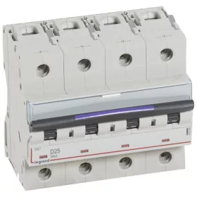 DX3 kismegszakító 50kA 4P 400V~ D25
