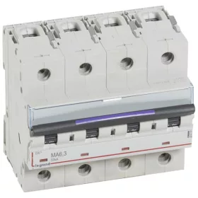 DX3 kismegszakító 50kA 4P 400V~ MA6,3