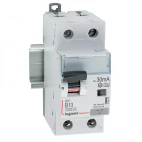   DX3 1P+N kombinált áram-védőkapcsoló B13 6000A / 10kA 30mA A típus