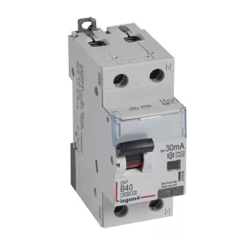   DX3 1P+N kombinált áram-védőkapcsoló B40 6000A / 10kA 30mA A típus