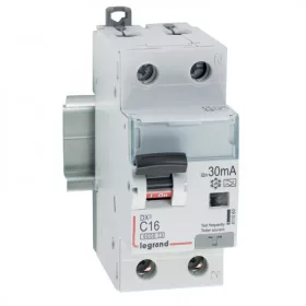   DX3 1P+N kombinált áram-védőkapcsoló C13 6000A / 10kA 30mA A típus