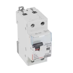   DX3 1P+N kombinált áram-védőkapcsoló C10 6000A / 10kA 300mA A típus