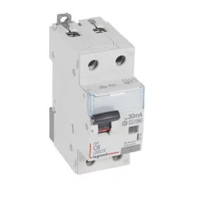   DX3 1P+N kombinált áram-védőkapcsoló C6 6000A / 10kA 30mA A-Hpi+