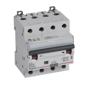   DX3 4P kombinált áram-védőkapcsoló  B16 6000A / 10kA 30mA A típus