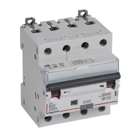   DX3 4P kombinált áram-védőkapcsoló  B32 6000A / 10kA 30mA A típus