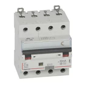   DX3 4P kombinált áram-védőkapcsoló  C16 6000A / 10kA 30mA A típus