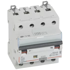   DX3 4P  kombinált áram-védőkapcsoló C25 6000A / 10kA 30mA A-Hpi
