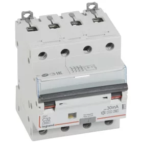   DX3 4P kombinált áram-védőkapcsoló  C32 6000A / 10kA 30mA A-Hpi