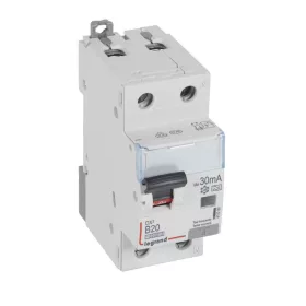   DX3 1P+N kombinált áram-védőkapcsoló B20 10000A / 10kA 30MA A típus