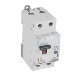   DX3 1P+N kombinált áram-védőkapcsoló C6 10000A / 10kA 30MA A típus