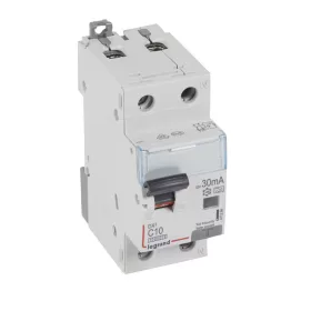  DX3 1P+N kombinált áram-védőkapcsoló C10 10000A / 10kA 30MA A típus
