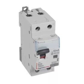   DX3 1P+N kombinált áram-védőkapcsolóR B20 10000A / 10kA 30MA  Hpi