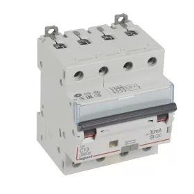   DX3 4P kombinált áram-védőkapcsoló  C13 6000A / 10kA 30mA
