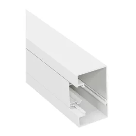   DLP-S kábelcsatorna 85x50 mm, merev fedéllel, bepattintható 45-ös szerelvényhez, fehér