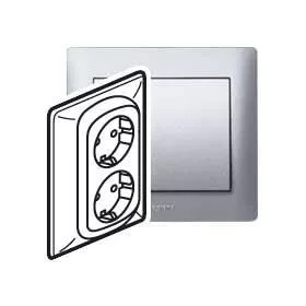 Galea Life 2x2P+F aljzat, csavaros, alumínium