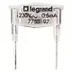 Legrand 230V 0,5mA zöld glimmlámpa