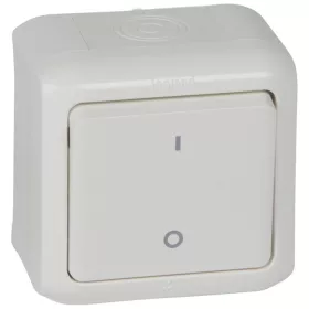   Forix IP44 falon kívüli kétpólusú kapcsoló 10 AX - 250 V~ fehér