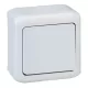 Forix IP44 falon kívüli egypólusú nyomó 6 A - 250 V~ szürke