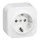 Forix IP20 fk 2P+F földelt csatlakozóaljzat, 16 A, fehér