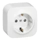 Forix IP20 fk 2P+F földelt csatlakozóaljzat, 16 A, fehér
