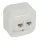 Forix IP20 falon kívüli 2x RJ45 Cat. 5e UTP informatikai csatlakozóaljzat fehér