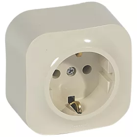 Forix IP20 fk 2P+F földelt csatlakozóaljzat, 16 A, bézs