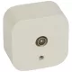 Forix IP20 falon kívüli TV antenna-csatlakozóaljzat, végzáró bézs