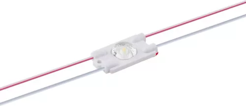 LED modul 12V 0.5W, 63lm, hideg fehér 6500K, 170°, IP67