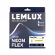 LED NEON FLEX 24Vdc, 9.6W/m, 144LED/m, 3000K, 4x10mm, 5m tekercs, IP68