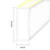 LED NEON FLEX 12Vdc, 9.6W/m, 144LED/m, semleges fehér, 4x10mm, 5m tekercs, IP68