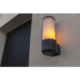 Lutec HEROS fali lámpatest, antracit, 15 W, IP 44