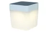 Lutec TABLE CUBE napelemes lámpatest, fehér, 100 lm, 1 W, IP 44