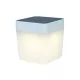 Lutec TABLE CUBE napelemes lámpatest, fehér, 100 lm, 1 W, IP 44