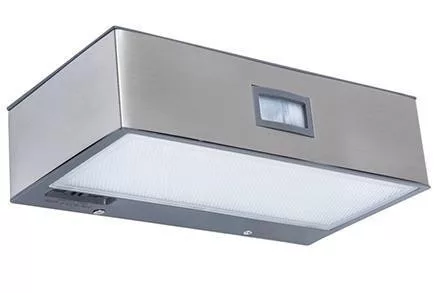 Lutec BRICK napelemes lámpatest, rozsdamentes acél, 150 lm, 2 W, IP 44