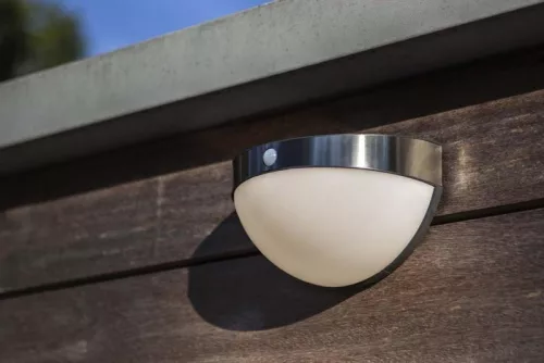 Lutec BUBBLE napelemes lámpatest, rozsdamentes acél, 200 lm, 2,3 W, IP 44